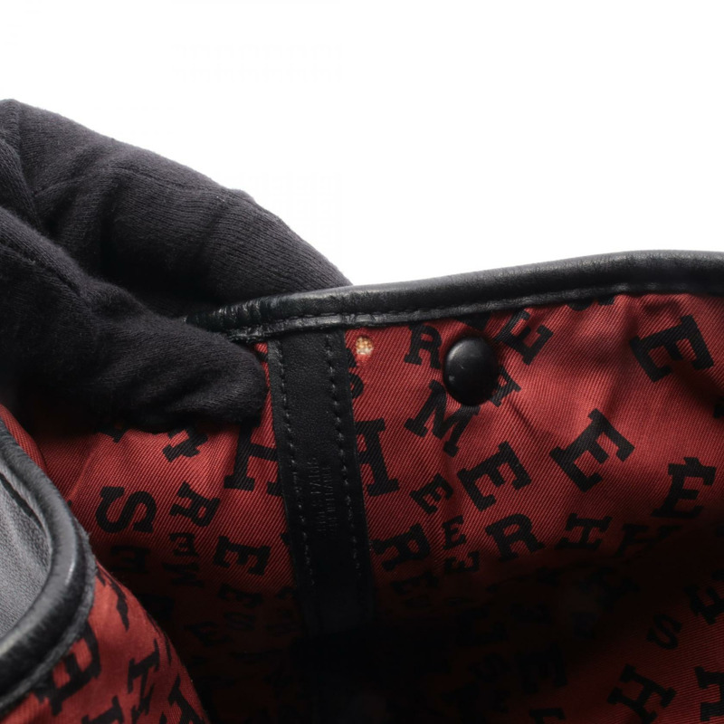 愛馬仕 Garden Twilly TPM 手提包,Swift 皮革,黑色/紅色 SHW,二手女款-7