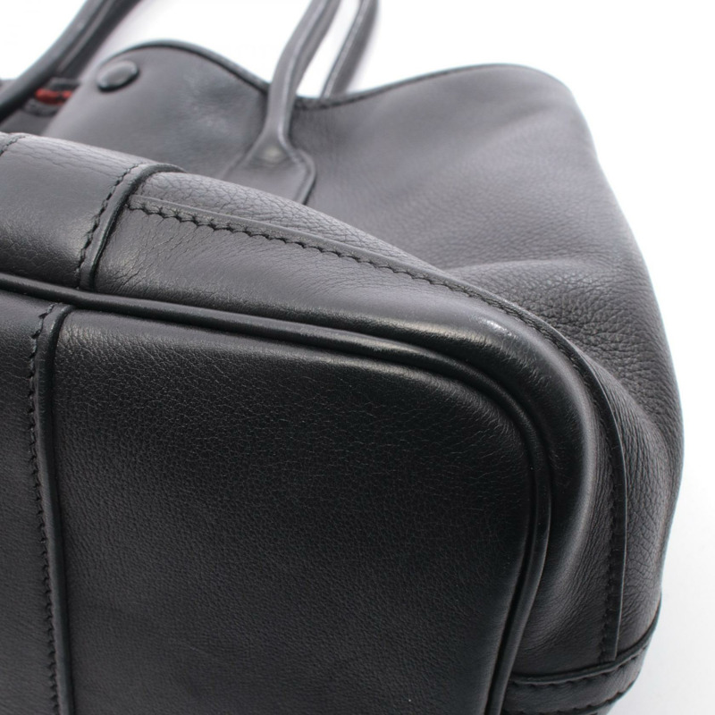 愛馬仕 Garden Twilly TPM 手提包,Swift 皮革,黑色/紅色 SHW,二手女款-9