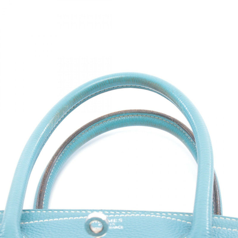 愛馬仕 Birkin 35 手提包,H Togo 皮革,藍色牛仔布,二手,女士,帶五金配件-12