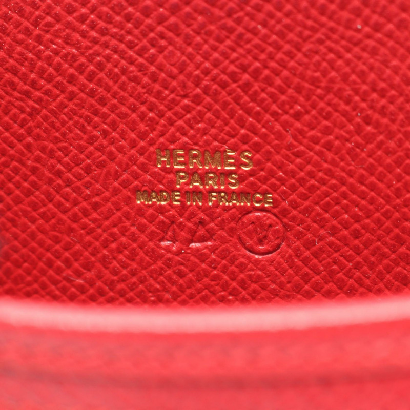 HERMES Balle de Golf 迷你肩斜背包 V Courchevel Rouge Vif 二手 GHW-3