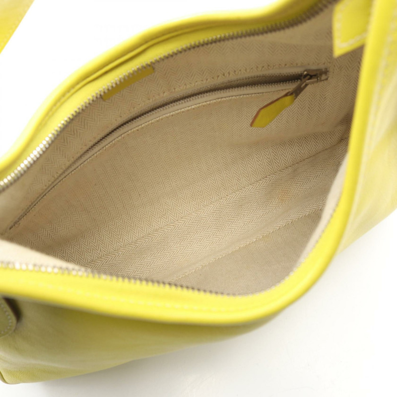 愛馬仕 Masai Cut 32 單肩包,O Swift 皮革,亮黃色,二手,女士款,帶有五金配件-2