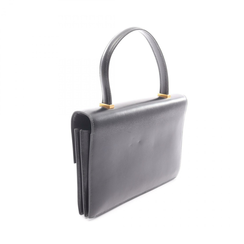 愛馬仕鋼琴包 Box 小牛皮 黑色 GHW 二手 女士 J-1