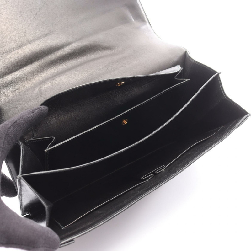 愛馬仕鋼琴包 Box 小牛皮 黑色 GHW 二手 女士 J-2