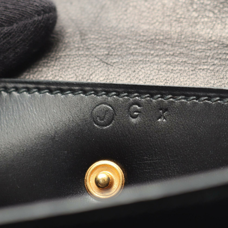愛馬仕鋼琴包 Box 小牛皮 黑色 GHW 二手 女士 J-4