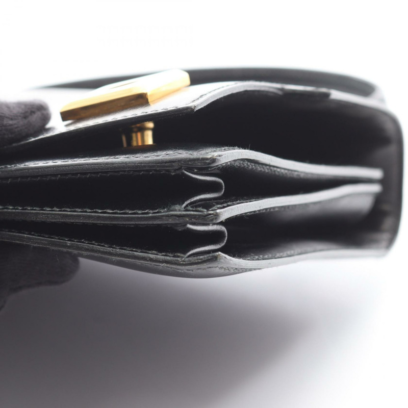 愛馬仕鋼琴包 Box 小牛皮 黑色 GHW 二手 女士 J-14