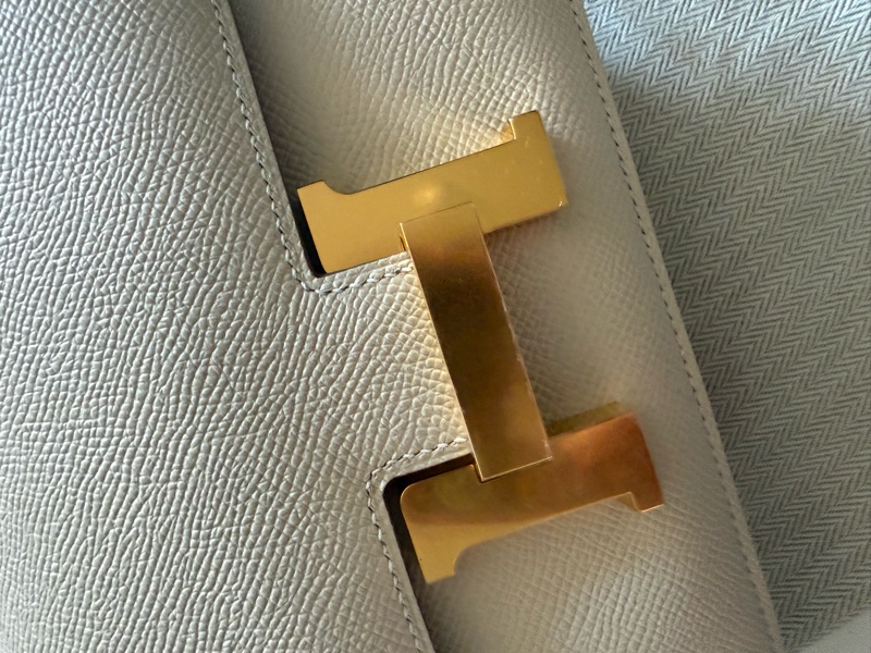 💖Hermes 迷你康康 mini Constance💖 奶昔白金釦 K刻-2