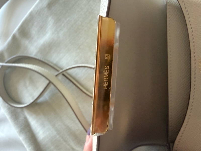 💖Hermes 迷你康康 mini Constance💖 奶昔白金釦 K刻-8