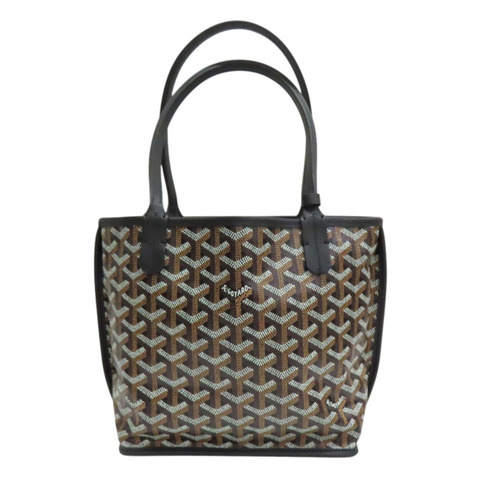 黑色 帆布 Anjou Mini 肩背包【GOYARD 高雅德】