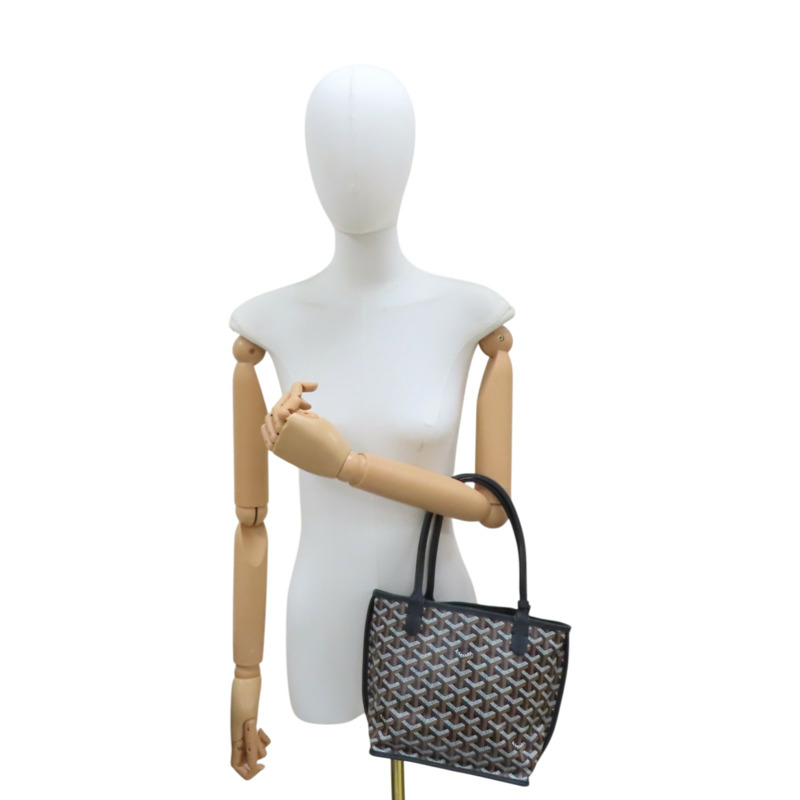 黑色 帆布 Anjou Mini 肩背包【GOYARD 高雅德】-9