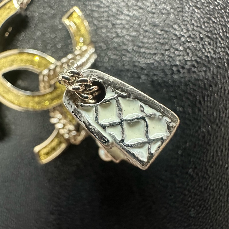 CHANEL香奈兒 07P 經典菱格紋金色coco鍊子包 項鍊-3