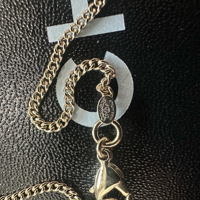 CHANEL香奈兒 07P 經典菱格紋金色coco鍊子包 項鍊-5