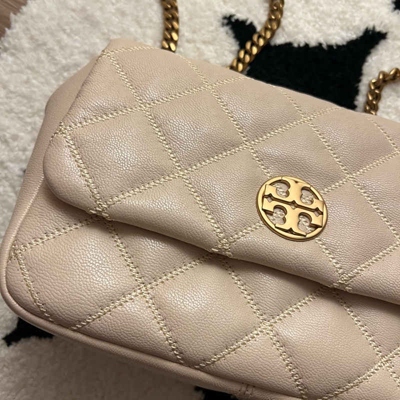 Tory Burch Willas 山羊皮鏈條翻蓋包 肩背 斜背 手提-6