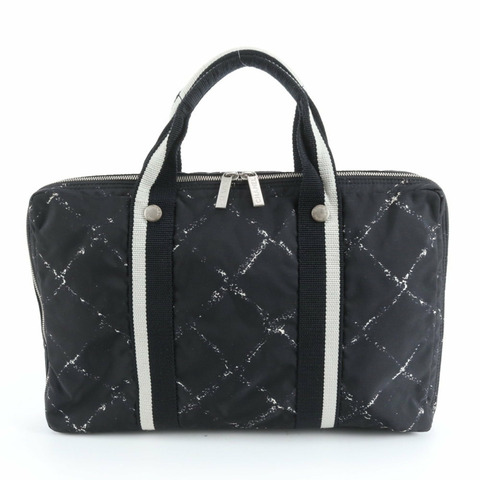 香奈兒旅行系列托特包單肩手提包黑色女士