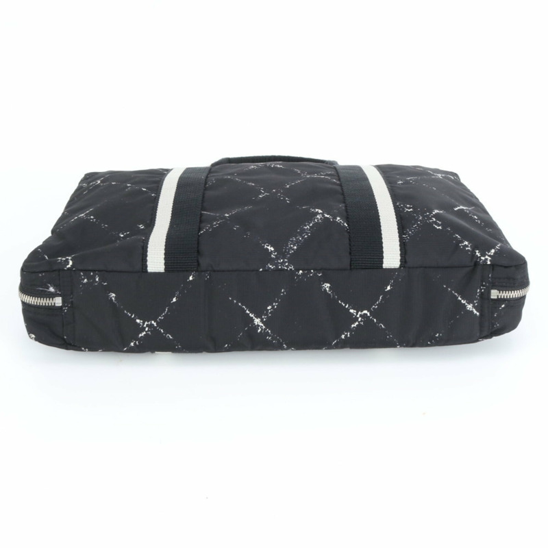 香奈兒旅行系列托特包單肩手提包黑色女士-5