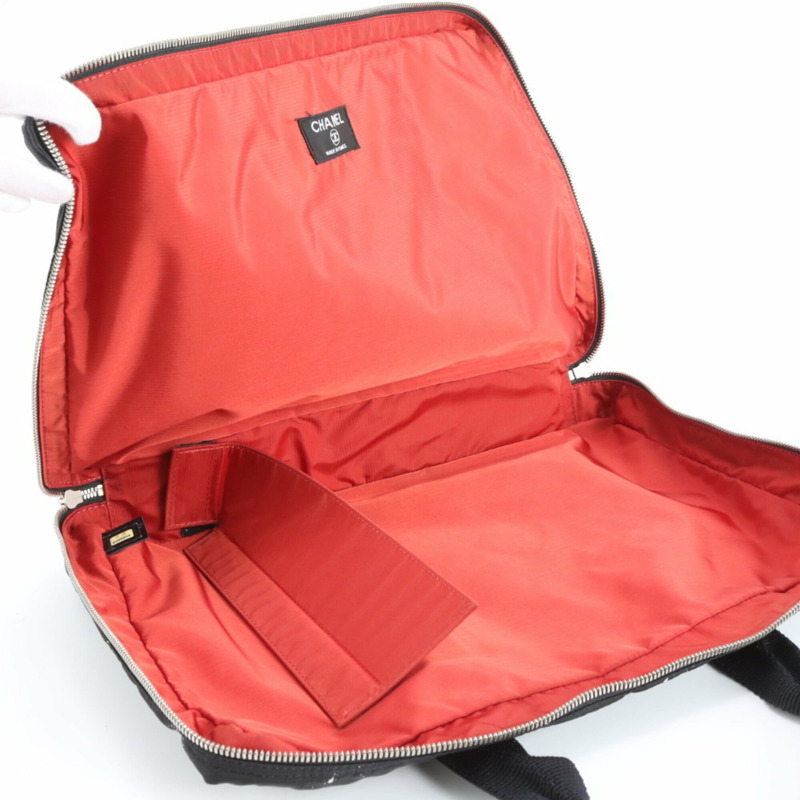 香奈兒旅行系列托特包單肩手提包黑色女士-6