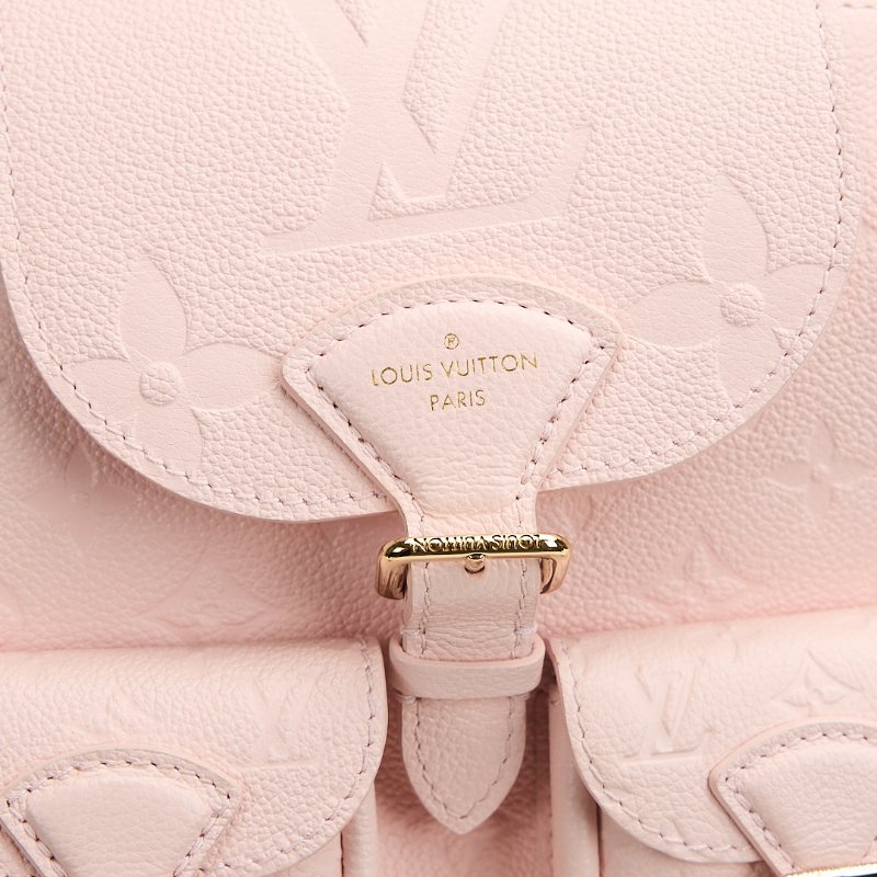 二手Lv backup 青蛙後背包/粉壓紋-1