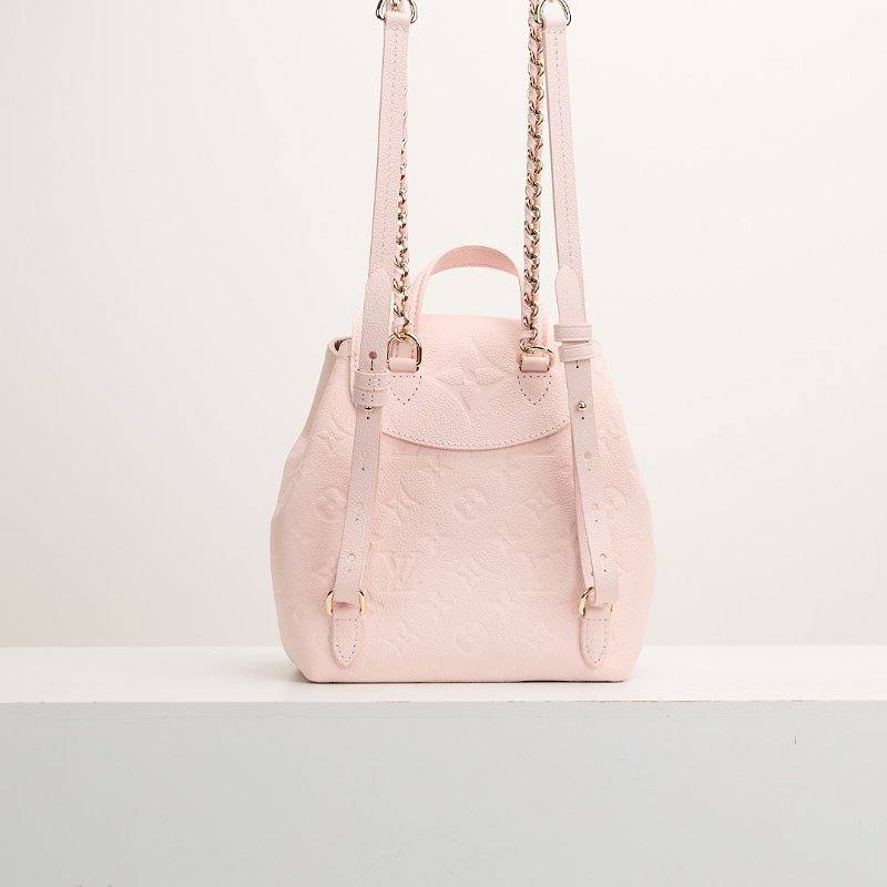 二手Lv backup 青蛙後背包/粉壓紋-2