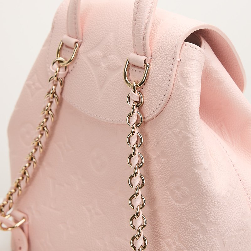 二手Lv backup 青蛙後背包/粉壓紋-7