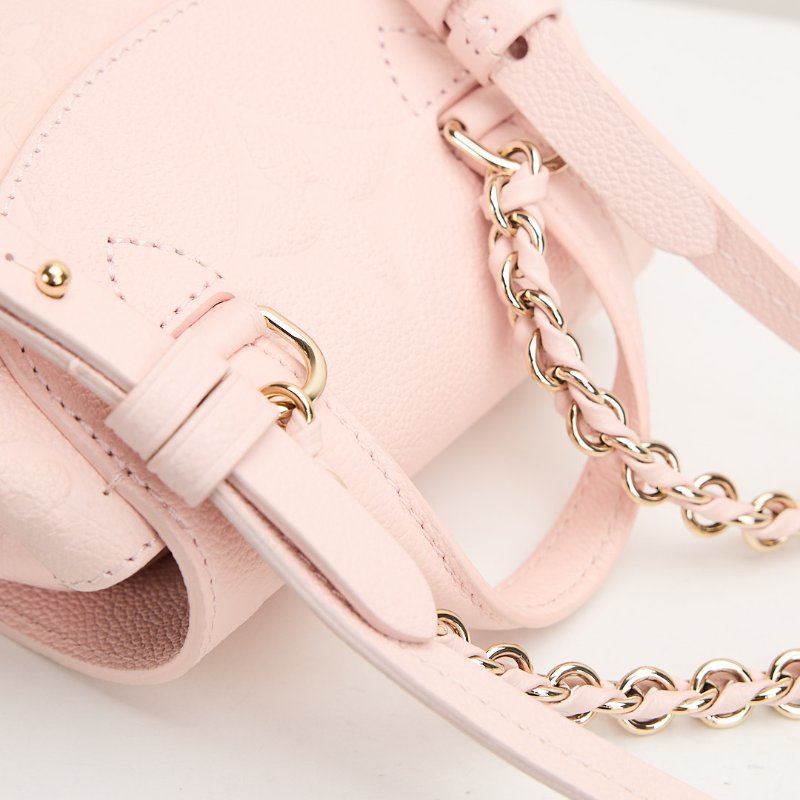 二手Lv backup 青蛙後背包/粉壓紋-8