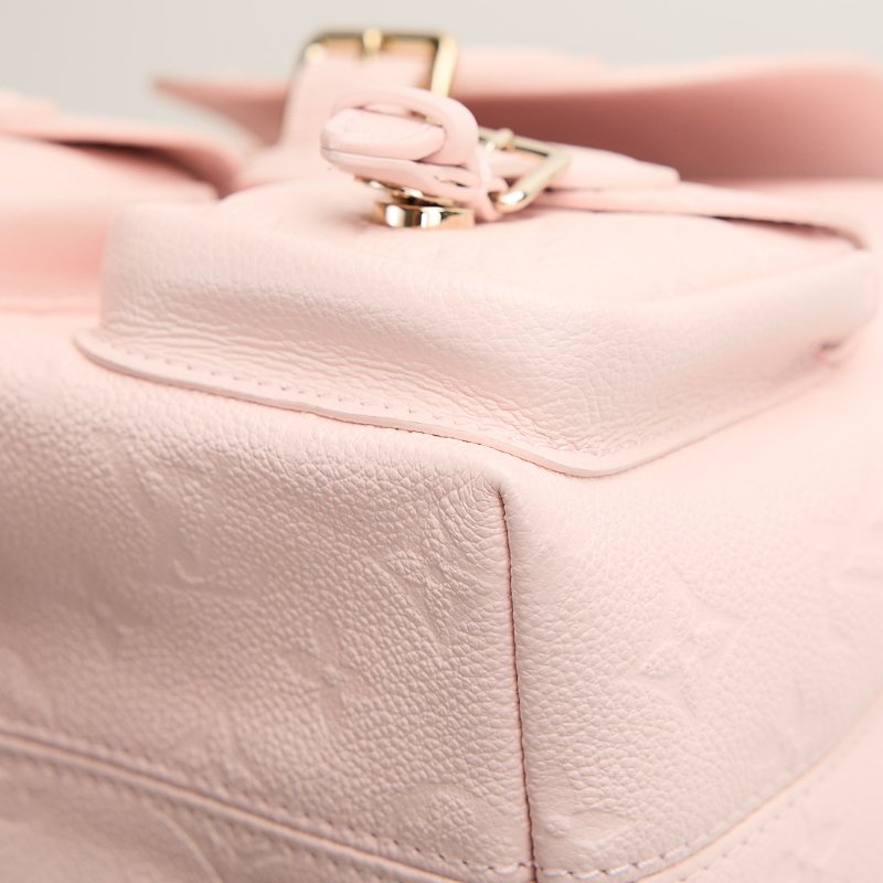 二手Lv backup 青蛙後背包/粉壓紋-10