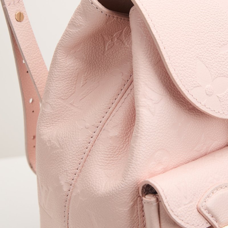 二手Lv backup 青蛙後背包/粉壓紋-12