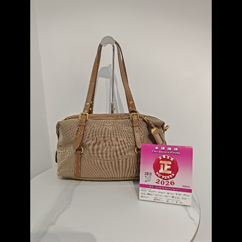 Prada帆布 shoulder tote-1