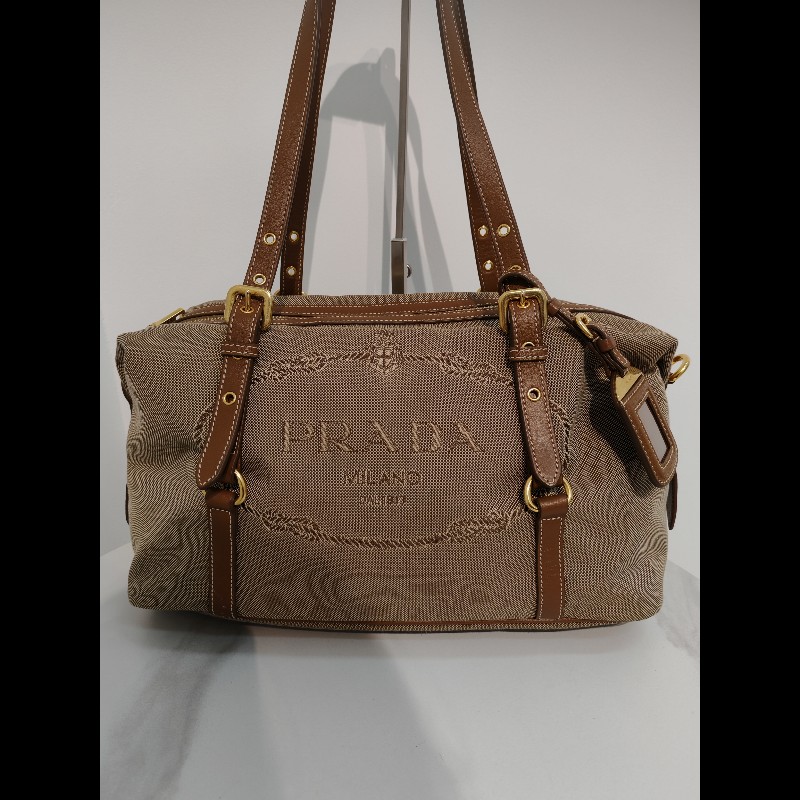Prada帆布 shoulder tote-2
