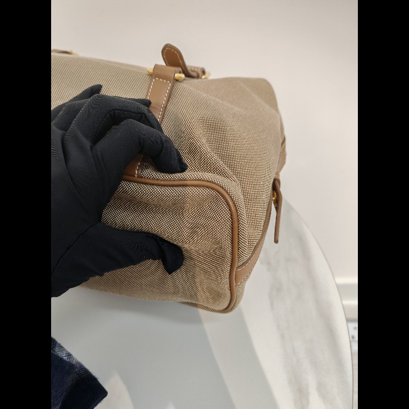 Prada帆布 shoulder tote-7