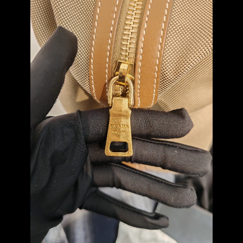 Prada帆布 shoulder tote-11