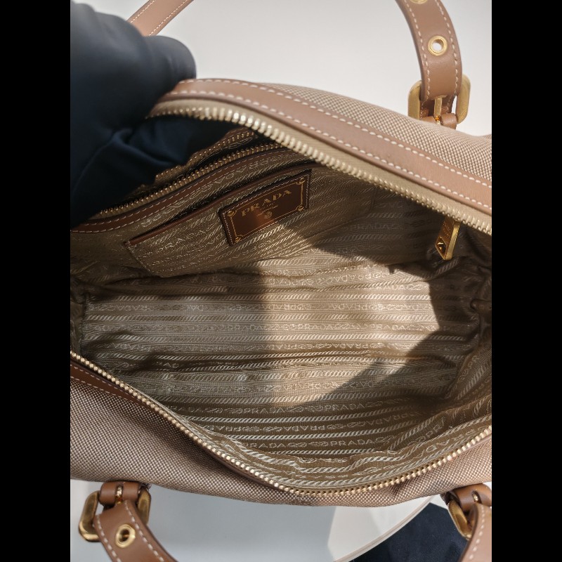 Prada帆布 shoulder tote-12