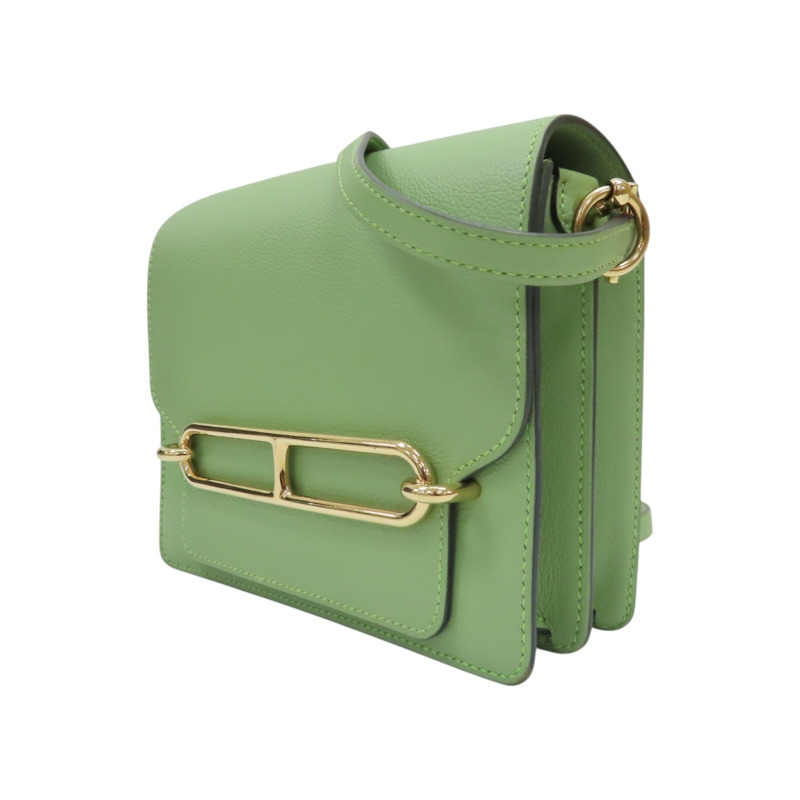 牛油果綠 Evercolor牛皮 Roulis Mini 肩背包 Y刻 金扣【HERMES 愛馬仕】-2