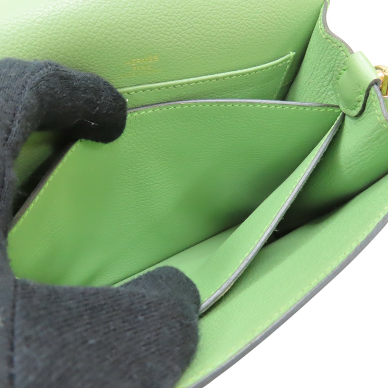 牛油果綠 Evercolor牛皮 Roulis Mini 肩背包 Y刻 金扣【HERMES 愛馬仕】-5