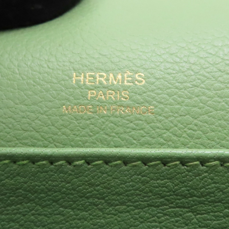 牛油果綠 Evercolor牛皮 Roulis Mini 肩背包 Y刻 金扣【HERMES 愛馬仕】-6