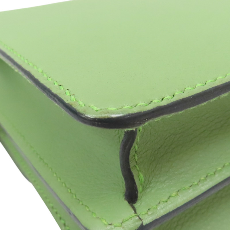 牛油果綠 Evercolor牛皮 Roulis Mini 肩背包 Y刻 金扣【HERMES 愛馬仕】-12