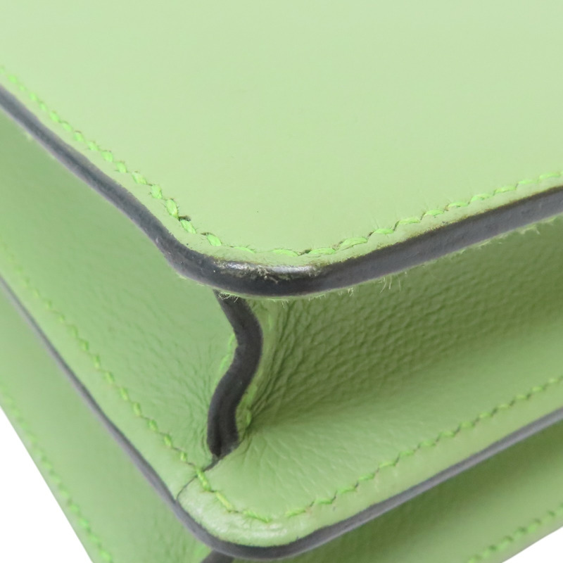 牛油果綠 Evercolor牛皮 Roulis Mini 肩背包 Y刻 金扣【HERMES 愛馬仕】-13