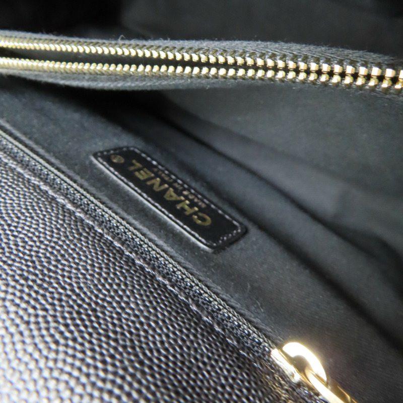 黑色 菱格紋牛皮 Coco handle 鍊帶肩背包 金釦【CHANEL 香奈兒】 A92991-5