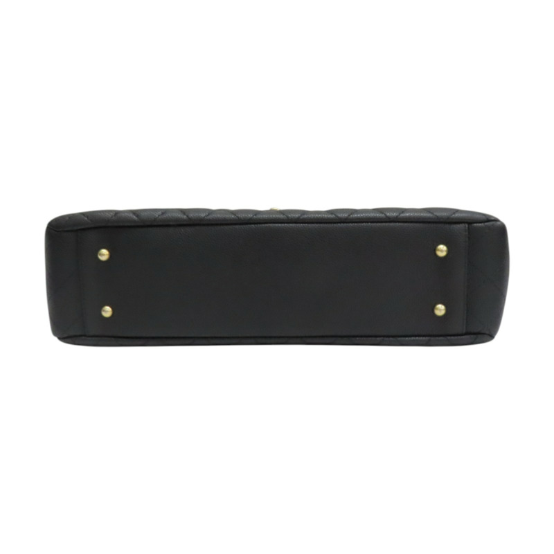 黑色 牛皮 鍊帶肩背包 金釦【CHANEL 香奈兒】 AS3049-3