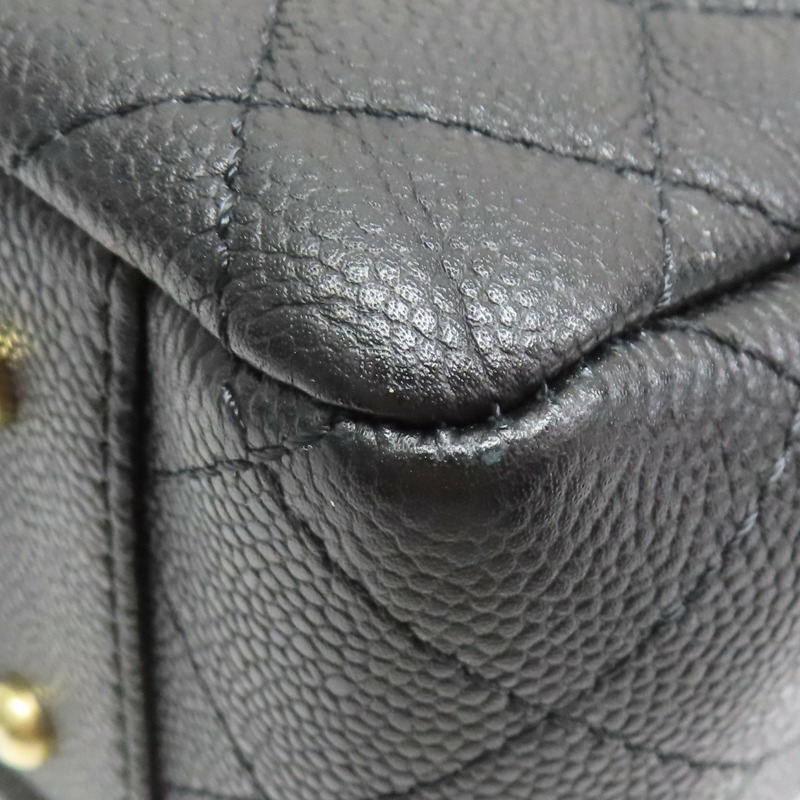 黑色 牛皮 鍊帶肩背包 金釦【CHANEL 香奈兒】 AS3049-14