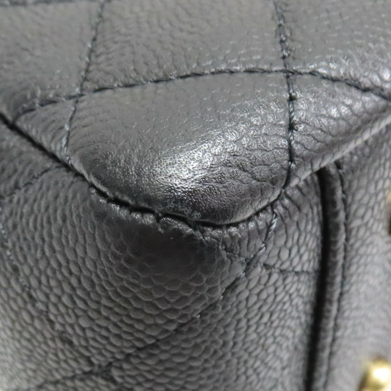 黑色 牛皮 鍊帶肩背包 金釦【CHANEL 香奈兒】 AS3049-15