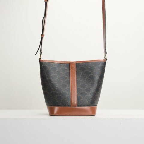 二手Celine 老花小號水桶包