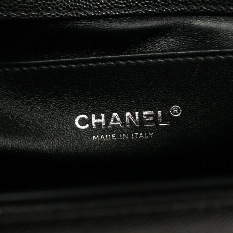 黑色 荔枝紋 牛皮 Boy25 鍊帶 肩背包【CHANEL 香奈兒】 A67086-3