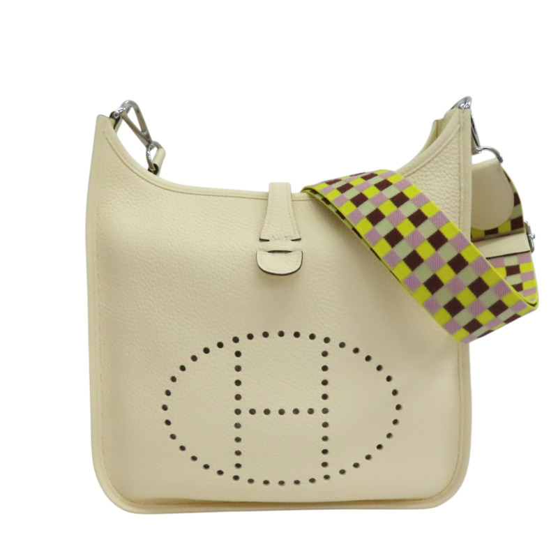 奶油白 TC牛皮 Evelyne Poche 29 肩背包 H083434CKAE U刻【HERMES 愛馬仕】 H083434CKAE-0