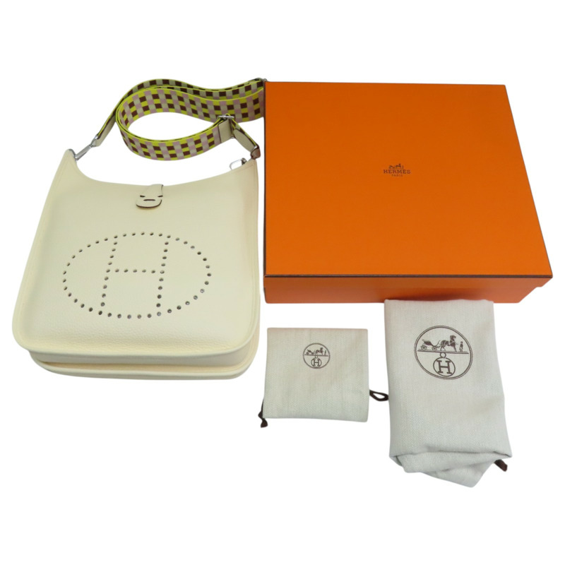 奶油白 TC牛皮 Evelyne Poche 29 肩背包 H083434CKAE U刻【HERMES 愛馬仕】 H083434CKAE-9