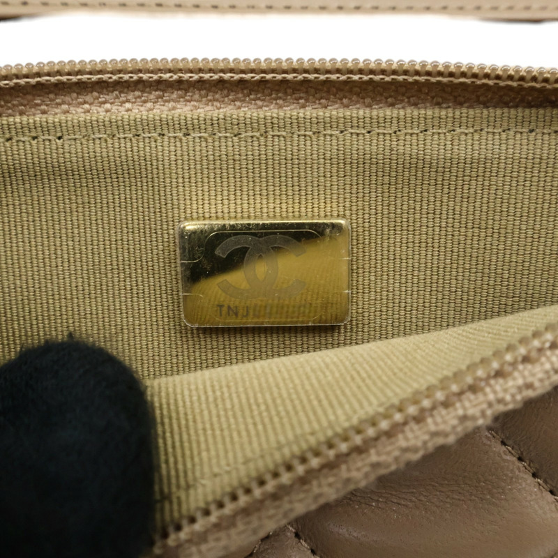 棕色羊皮 金球 WOC 鍊帶 肩背包【CHANEL 香奈兒】 AP1450-7