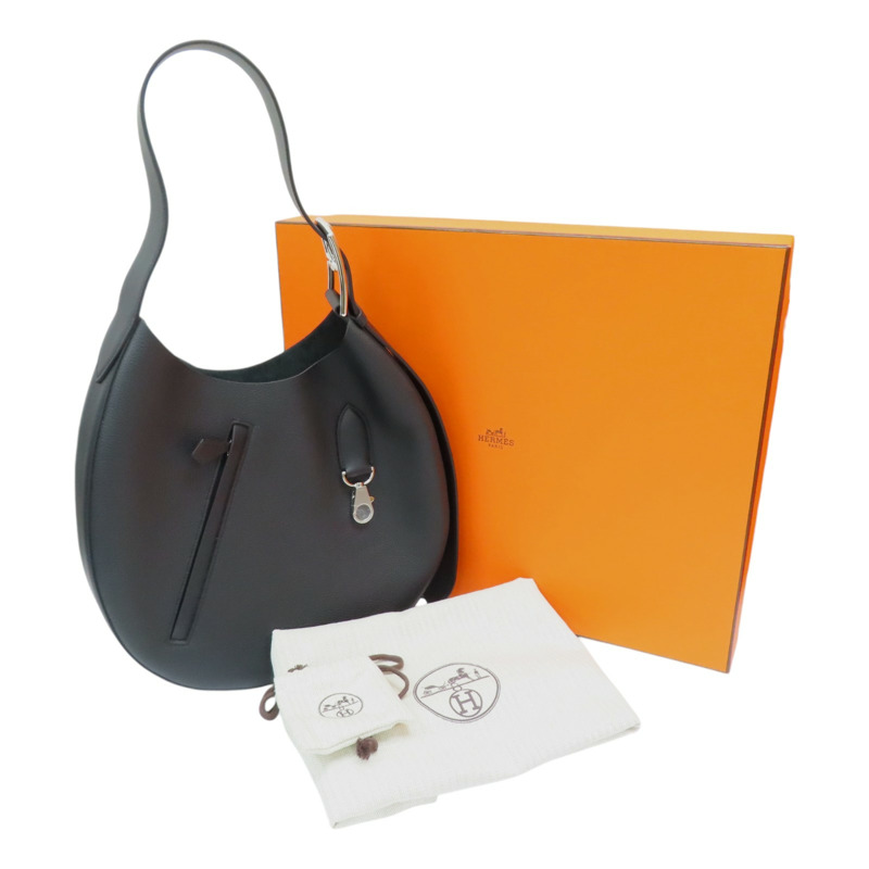 黑色 togo/swift牛皮 肩背包 B刻 銀釦【HERMES 愛馬仕】 H085336CPAA-9