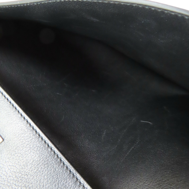 黑色 Ever Grain皮革 Kelly Depeches 36 公事包 U刻 銀釦【HERMES 愛馬仕】 H084620CH89-5