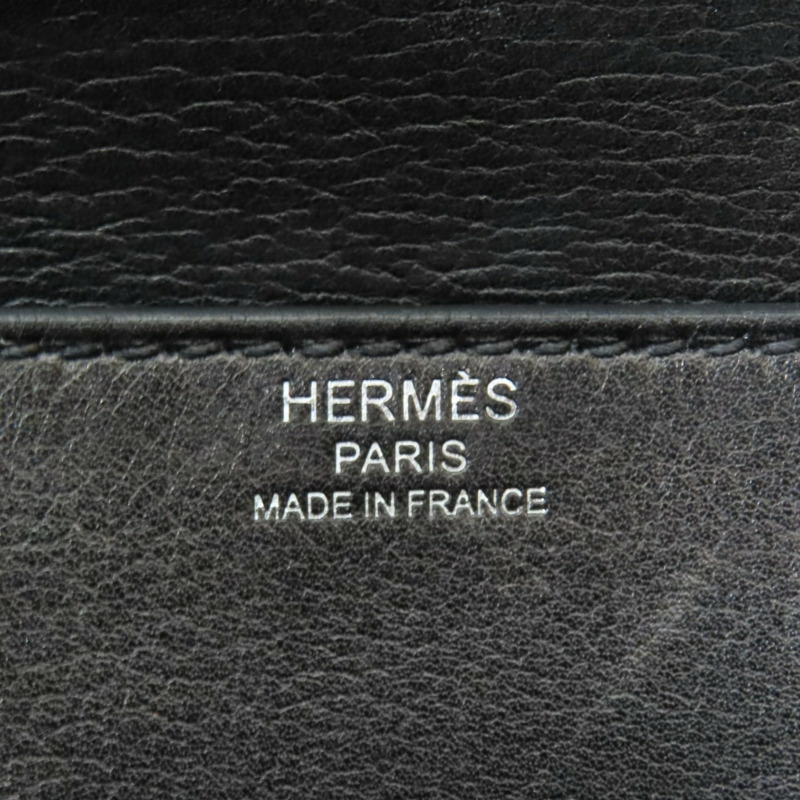 黑色 Ever Grain皮革 Kelly Depeches 36 公事包 U刻 銀釦【HERMES 愛馬仕】 H084620CH89-7