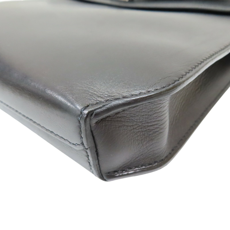 黑色 Ever Grain皮革 Kelly Depeches 36 公事包 U刻 銀釦【HERMES 愛馬仕】 H084620CH89-11