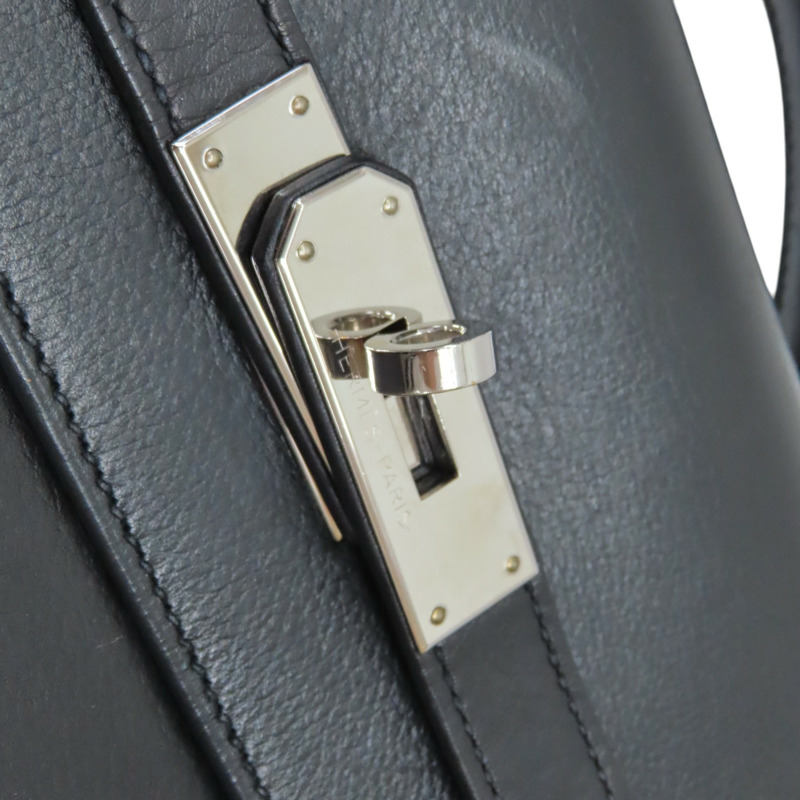 黑色 Ever Grain皮革 Kelly Depeches 36 公事包 U刻 銀釦【HERMES 愛馬仕】 H084620CH89-12