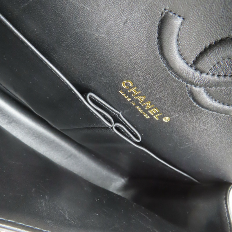 黑色 牛皮 Coco25 山形紋 肩背包 金釦【CHANEL 香奈兒】 A01112-4